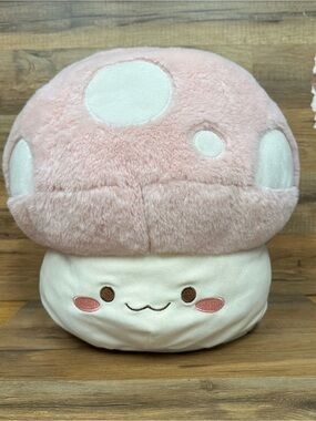 Mimicoco pink plush mushroom huggable with heat pad for cramps Lavendar scent